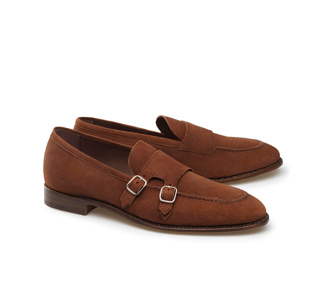 Chaussures Double Buckle - Herbert Cervo Suede Toscanello